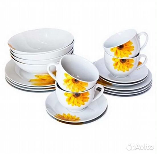 Набор столовой посуды из фарфора