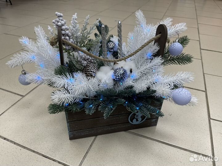 Новогодняя композиция на стол