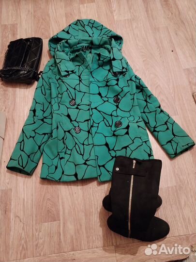 Сумка женская prada, пальто, сапоги