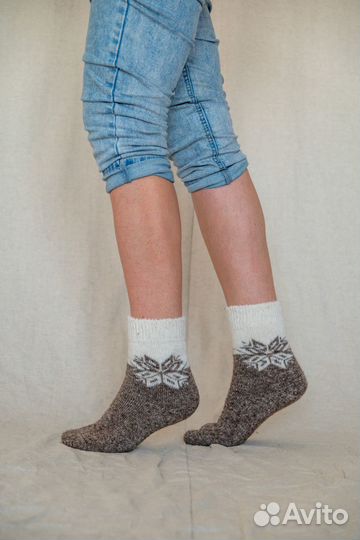 Носки шерстяные вязаные овечья шерсть