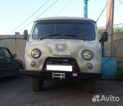 Бампер риф силовой передний УАЗ буханка без защитн