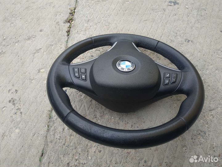 Руль Бмв е87 е90 е84 с аэрбегом и кнопками Sport