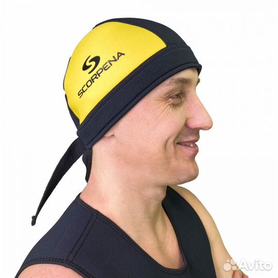 Бандана неопреновая Scorpena Лимонная, S/M