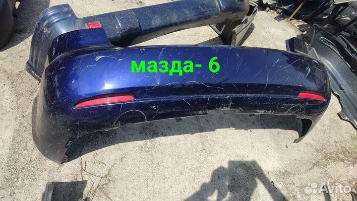 Бампер задний Mazda 6.Мазда 6 седан