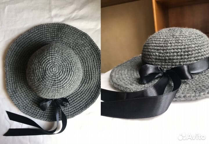 Женская вязаная шляпа