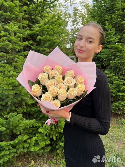 Букет голландских роз 15 шт