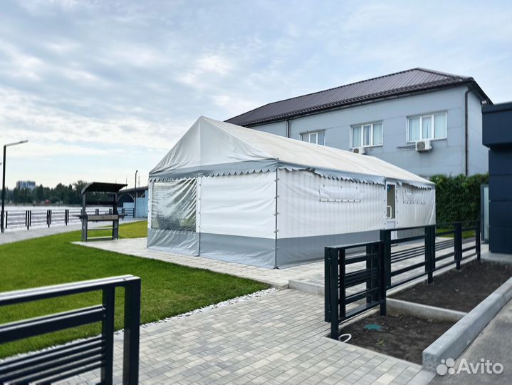 Аренда шатра с гриль зоной