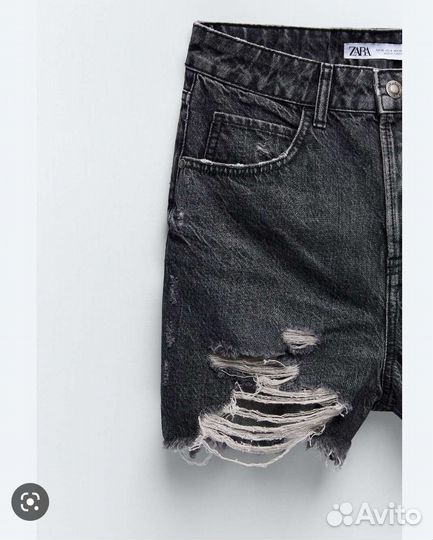 Шорты zara синие и черные