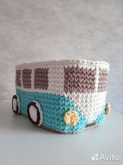 Корзина для хранения игрушек автобус