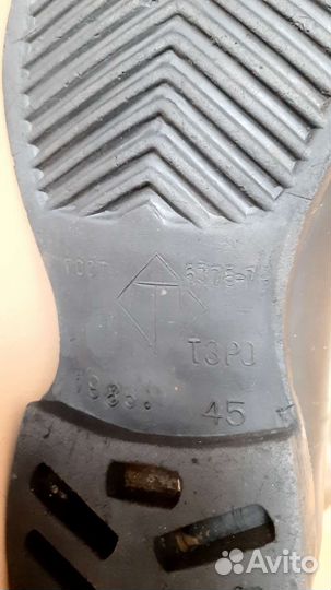 Резиновые сапоги литые СССР р.45