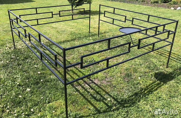 Ограды, лавочки, столики, кресты