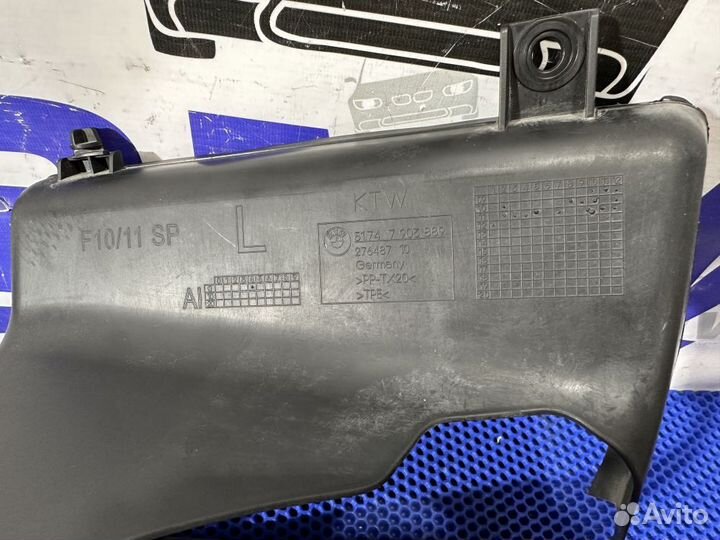 Воздуховод BMW F10 доп. радиатора левый