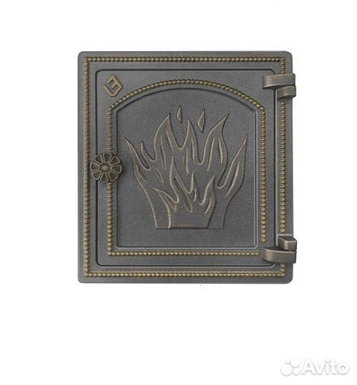 Дверь для Печи везувий печная дт-4 (Бронза) везуви