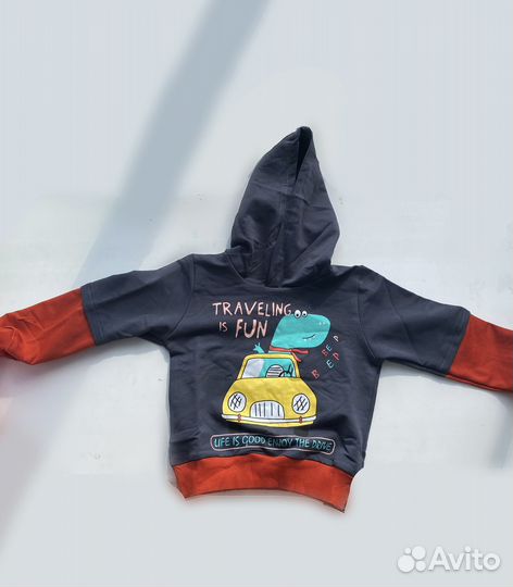 Кофта с капюшоном детская на малыша