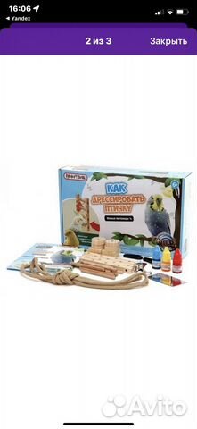 Набор для дрессировки попугаев