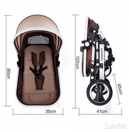 Коляска 2 в 1 Wisesonle O3 2023