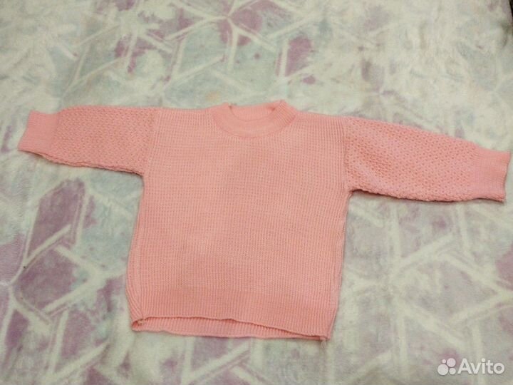 Вязаный свитер детский