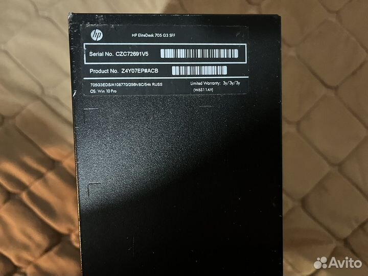 Мини-пк HP Elit для игр и программ A10-8770/8Gb/R7