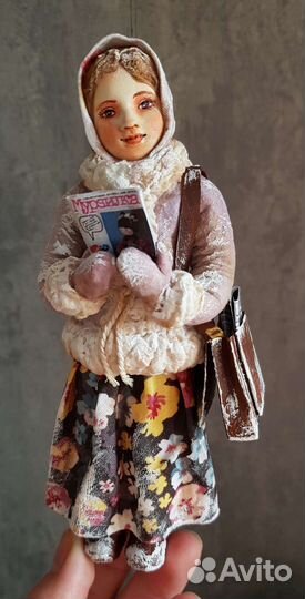 Ватная ёлочная игрушка 