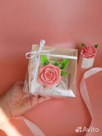 Подарок женщине, мыло ручной работы, бонбоньерка