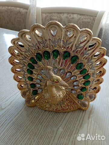 Статуэтка фарфор павлин