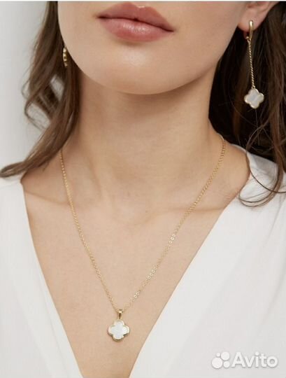 Комплект серьги подвеска Van Cleef