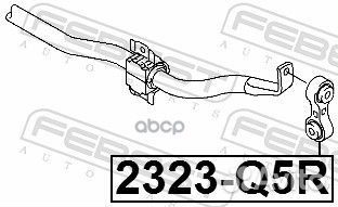 Тяга стабилизатора зад прав/лев 2323q5r Febest