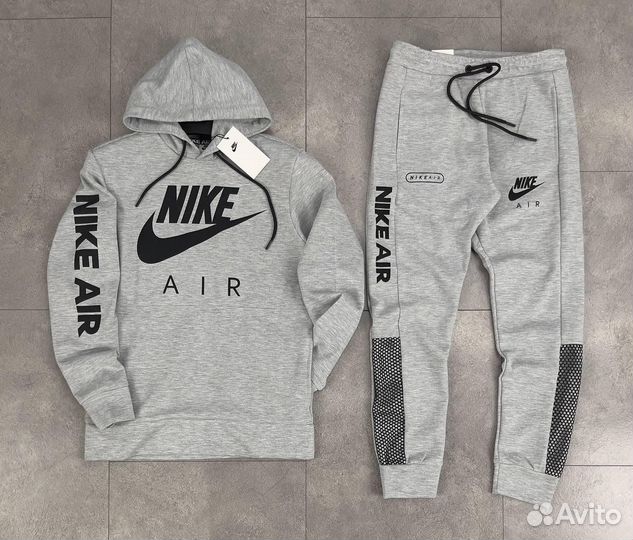 Спортивный костюм Nike Air Tech S-XL серый мужской