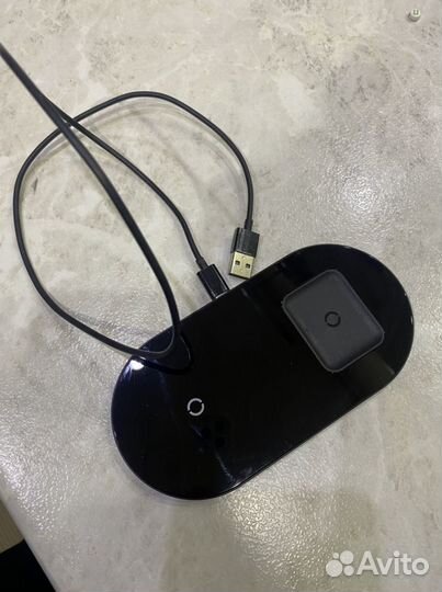 Беспроводная зарядная станция Baseus Smart 2 in 1