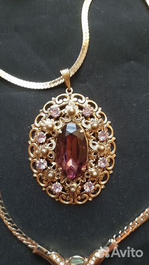 Бижутерия СССР броши винтаж подвеска кулон