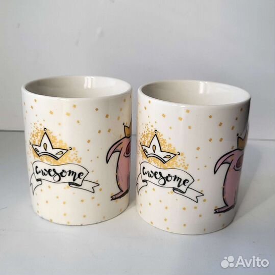 Новая Кружка. Подарок. Керамика. 2 шт