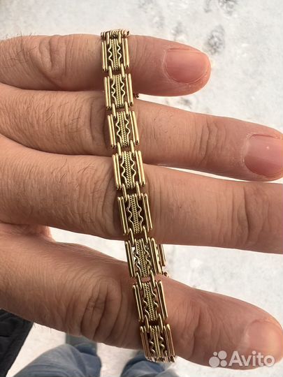Мужской золотой браслет