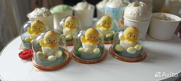 Мыльные цветы, цыплята