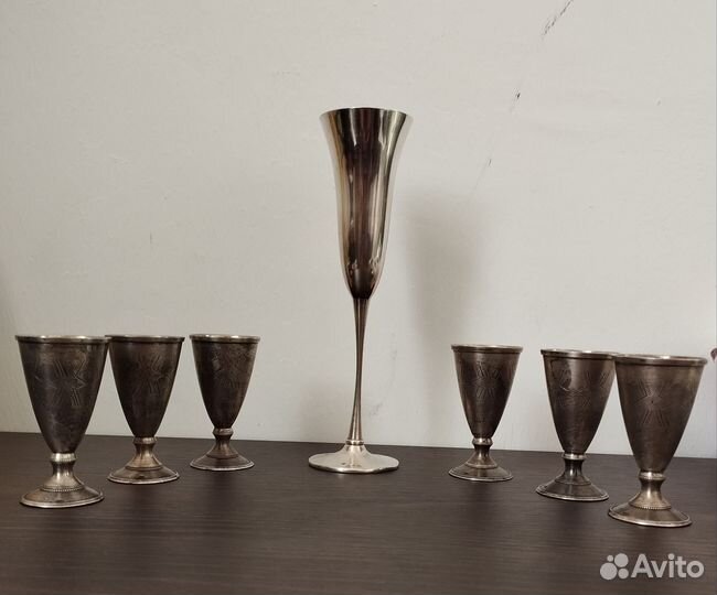 Рюмки серебро 916(проба )