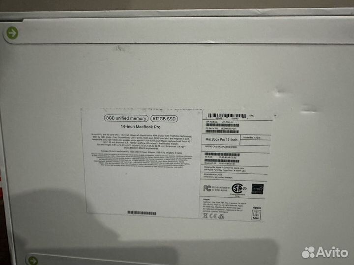 Macbook pro 14, 512