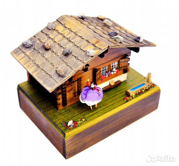 Reuge Музыкальная Шкатулка с Балериной Горное Шале