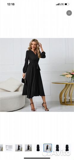 Вечернее летнее черное платье