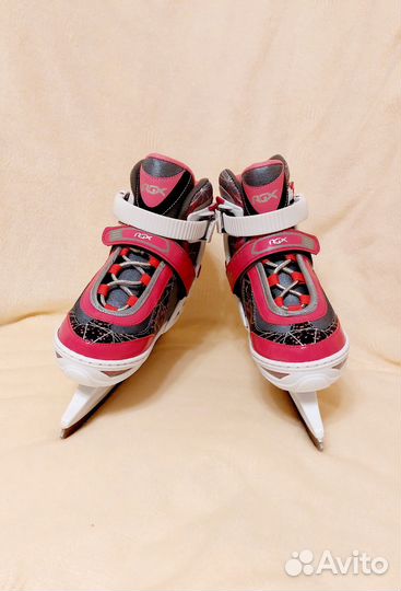 Коньки ледовые раздвижные (размер 35-38)