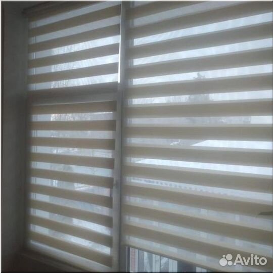 Рулонные Шторы Зебра на пластиковые окна