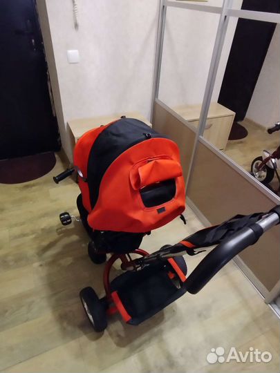 Детский велосипед с родительской ручкой