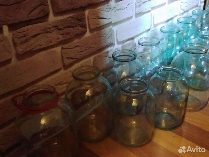 Банки стеклянные 3, 2, 1.5, 1, 0,5, 0,7, 0,2 л