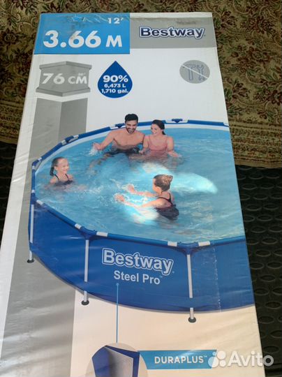 Каркасный бассейн BestWay Steel Pro 366 на 76