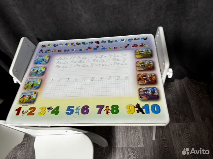 Стол со стулом 3в1 стол-мольберт-парта