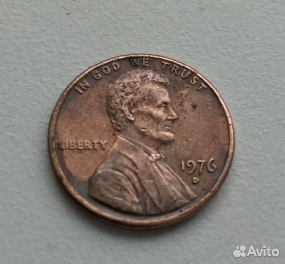 1 цент США 1976г./One cent USA 1976
