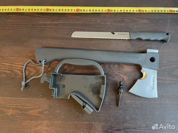 Туристический топор мультитул 5 в 1