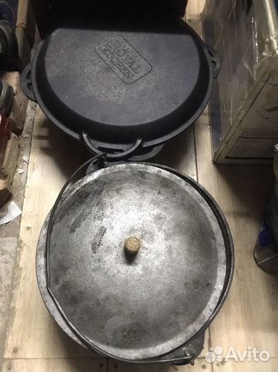 Казан чугунный 9 и 6 литров бу