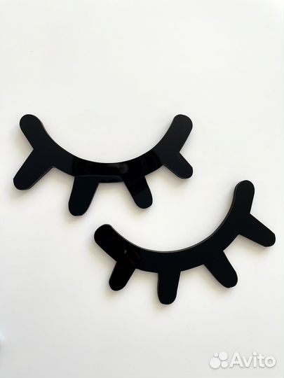 Деревянные звезды и ресницы на стену