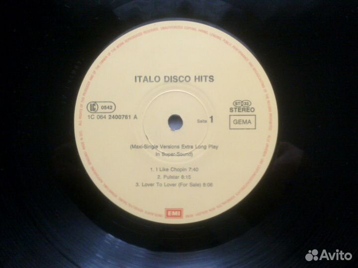 LP Italo Disco Hits 83, Pupo, Munich Machine