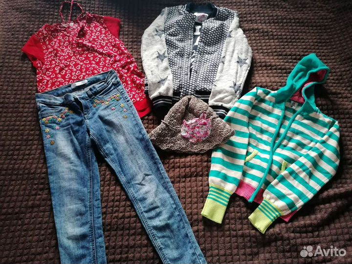 Вещи пакетом на девочку, рост 140 - 146