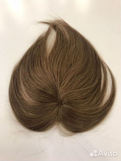 Накладка на пробор из натуральных волос